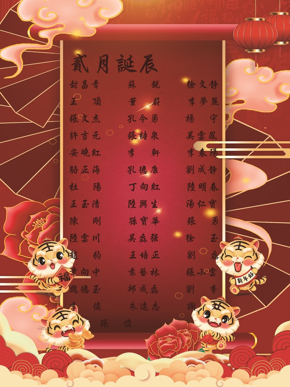 【生日祝?！抗ё?2月生日的員工生日快樂！